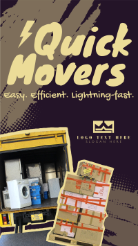 Lightning Fast Movers Instagram Story