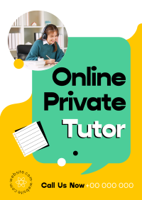 Online Private Tutor Flyer