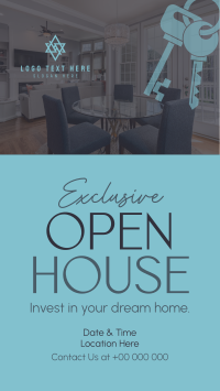 Elegant Open House Facebook Story