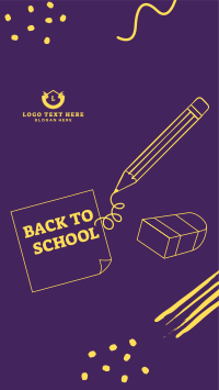 Back to School Note Instagram Story