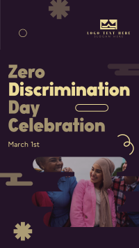 Playful Zero Discrimination Celebration Facebook Story