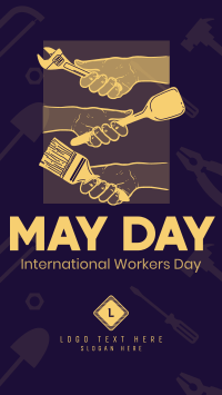 Hand in Hand on May Day Facebook Story