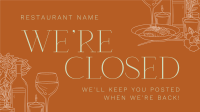 Luxurious Closed Restaurant Video