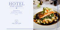 Hotel Fine Dining Twitter Post Design