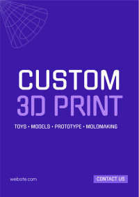 Professional 3D Printing  Flyer