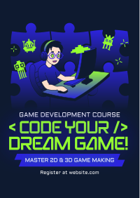 Game Making Course Flyer