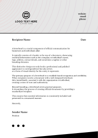 Outline Letterhead example 1