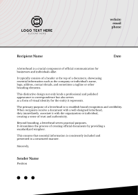 Faction Lines Letterhead Design