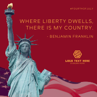 Lady Liberty Quote Instagram Post