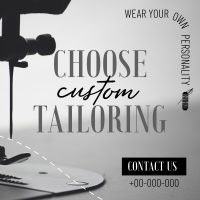 Choose Custom Tailoring Instagram Post Design