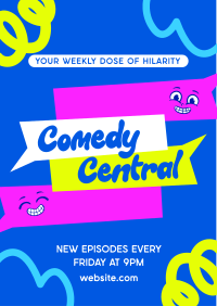 Comedy Central Podcast Flyer