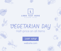 Vegetarian Day Sale Facebook Post