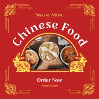 Special Chinese Food Instagram Post Design