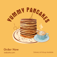 Delicious Breakfast Pancake  Instagram Post