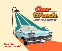 Retro Car Wash Facebook Post