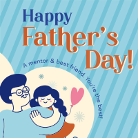 Father's Day Greeting Instagram Post Design