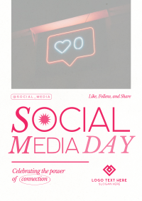 Modern Social Media Day Poster