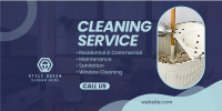 Professional Cleaning Service Twitter Post