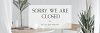 Sorry We Are Closed Twitter Header Image Preview