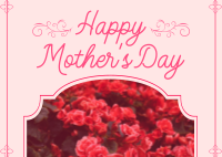 Elegant Mother's Day Greeting Postcard Design