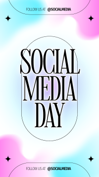 Minimalist Social Media Day Facebook Story Design