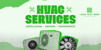 Retro HVAC Service Twitter Post