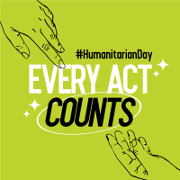 Handdrawn Humanitarian Day Instagram Post Image Preview