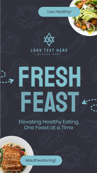 Fresh Feast Food Recipe TikTok Video Design