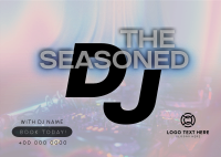 Seasoned DJ Booking Postcard