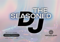 Seasoned DJ Booking Postcard Image Preview