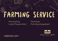Farm Services Postcard