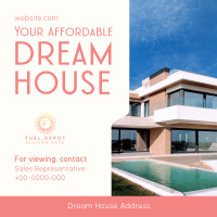 Affordable Dream House Instagram Post Image Preview