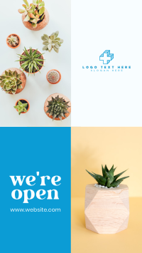 Plant Shop Opening Facebook Story