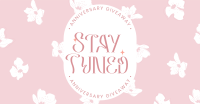 Floral Anniversary Giveaway Facebook Ad