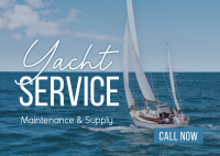 Yacht Maintenance Service Postcard