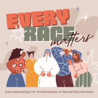 Every Race Matters Instagram Post Design