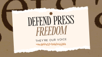 Defend Press Freedom Video