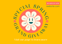 Spring Giveaway Postcard