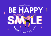 Be Happy And Smile Postcard