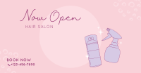 Hair Salon Opening Facebook Ad