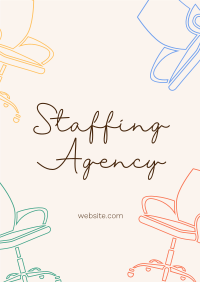 Chair Patterns Staffing Agency Flyer