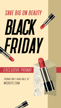 Black Friday Beauty Sale Instagram Reel Image Preview