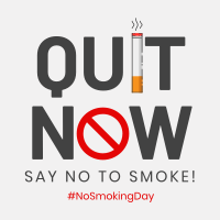 Quit Smoking Now Instagram Post Design