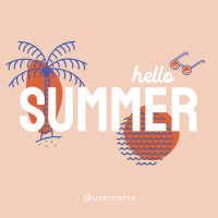 Hello Summer Instagram Post Design