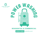 Professional Power Washing Postcard