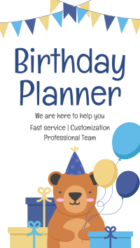 Birthday Planner Facebook Story