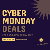 Quirky Cyber Monday Instagram Post Design