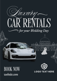 Luxury Wedding Car Rental Poster