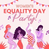 Party for Women's Equality Instagram Post