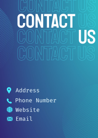 Smooth Corporate Contact Us Flyer Design